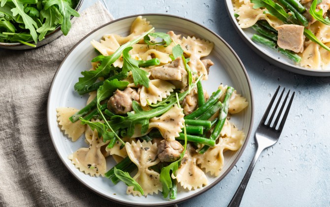 Recept Farfalle met eekhoorntjesbrood Grand'Italia